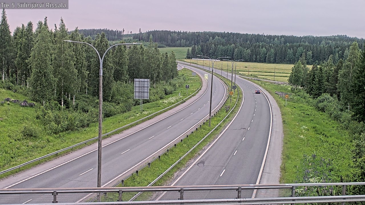 Weather Camera Image Road 5 Siilinjärvi, Rissala, Siilinjärvi, Pohjois-Savo