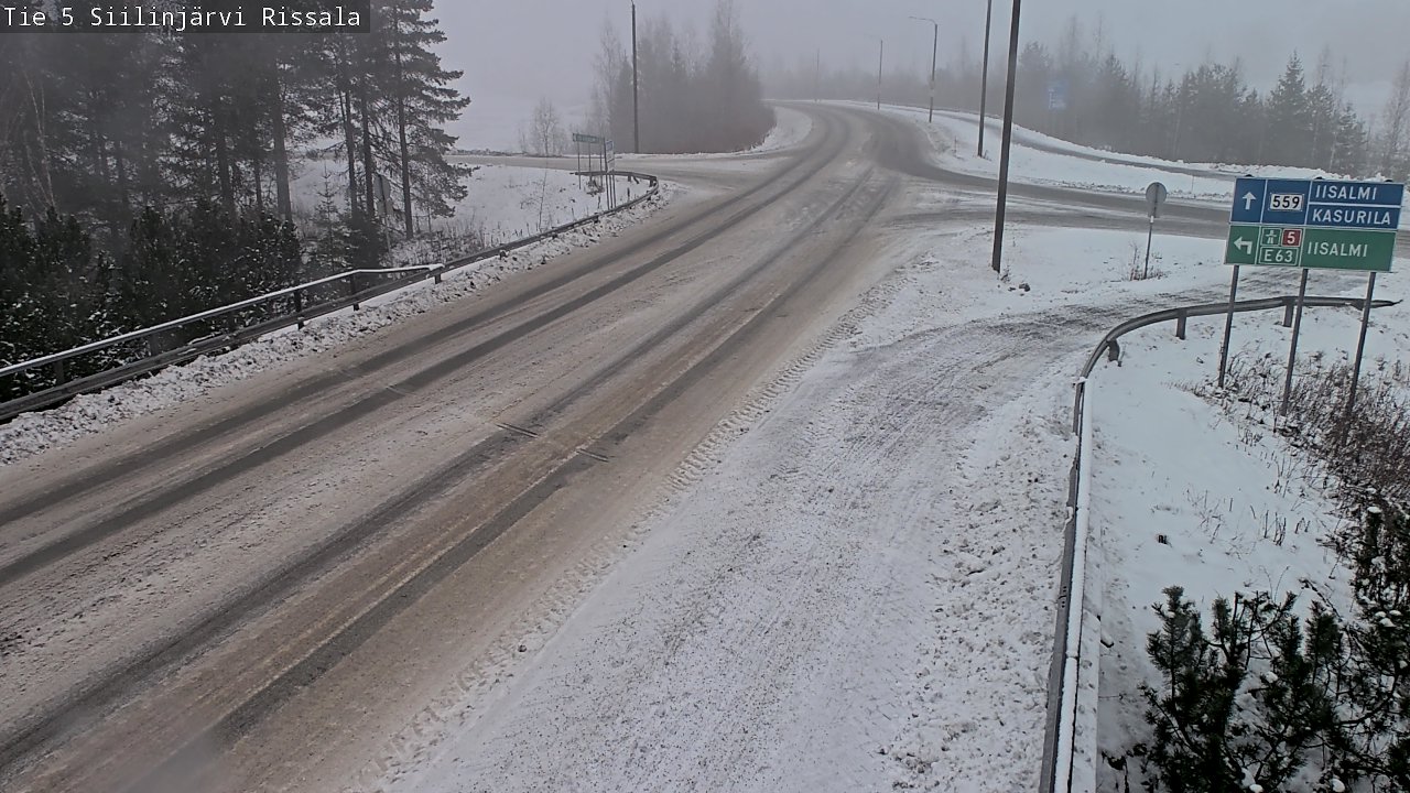 Weather Camera Image Road 5 Siilinjärvi, Rissala, Siilinjärvi, Pohjois-Savo