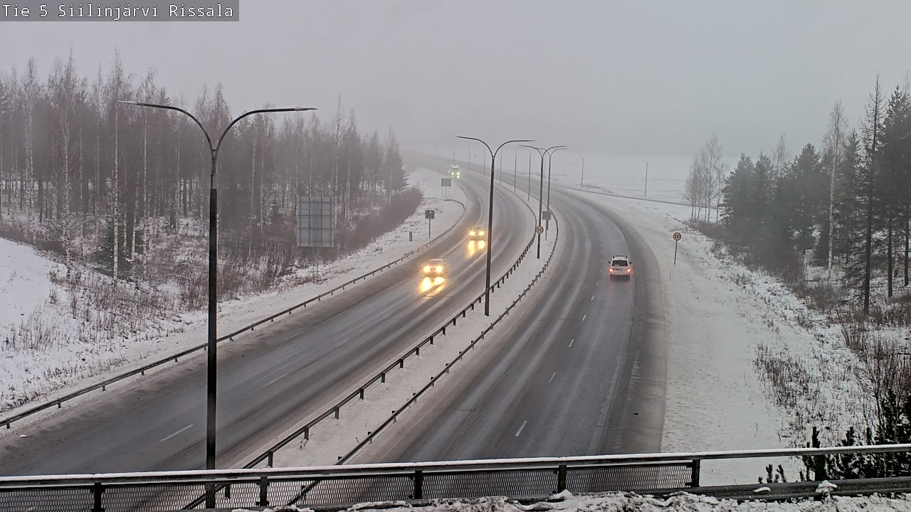 Weather Camera Image Road 5 Siilinjärvi, Rissala, Siilinjärvi, Pohjois-Savo