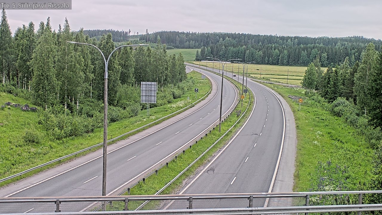 Weather Camera Image Road 5 Siilinjärvi, Rissala, Siilinjärvi, Pohjois-Savo