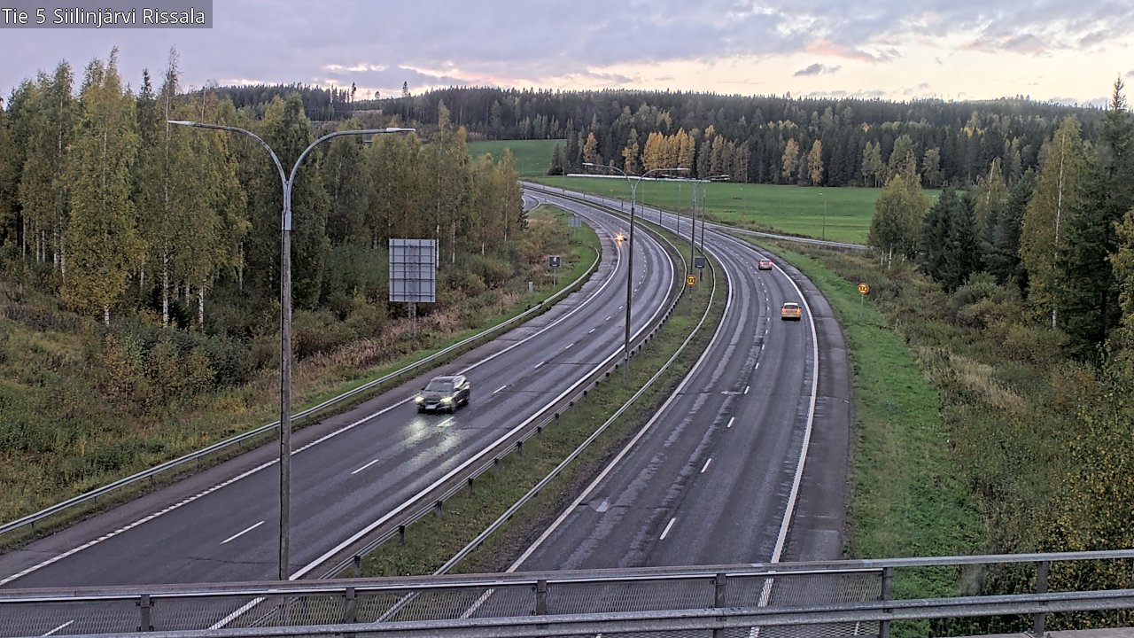 Weather Camera Image Road 5 Siilinjärvi, Rissala, Siilinjärvi, Pohjois-Savo