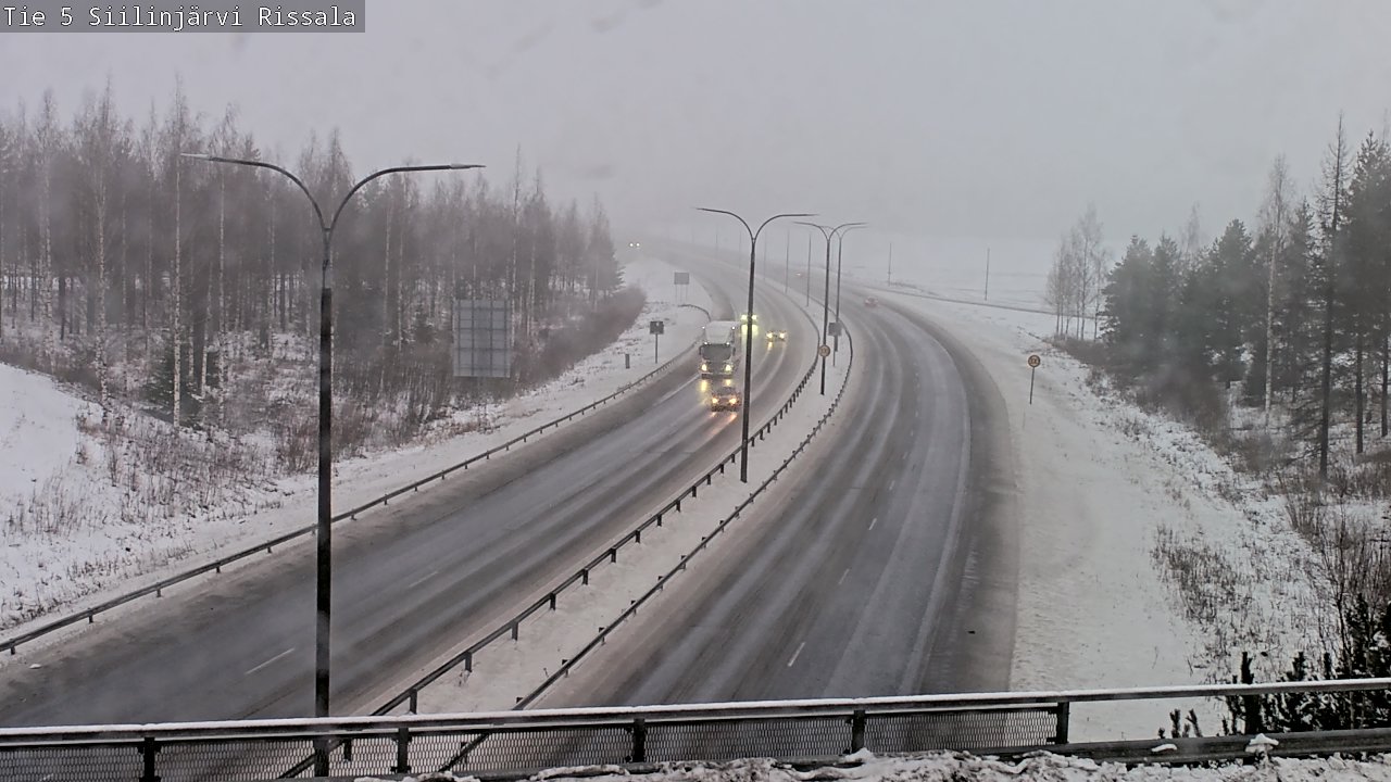 Weather Camera Image Road 5 Siilinjärvi, Rissala, Siilinjärvi, Pohjois-Savo