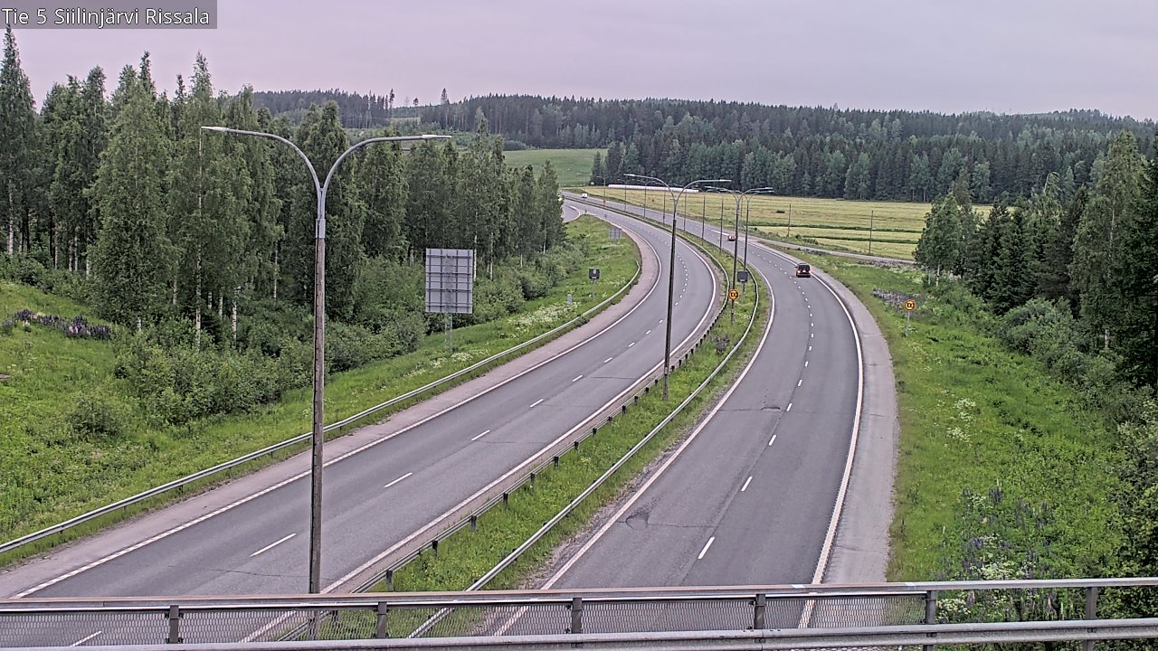 Weather Camera Image Road 5 Siilinjärvi, Rissala, Siilinjärvi, Pohjois-Savo