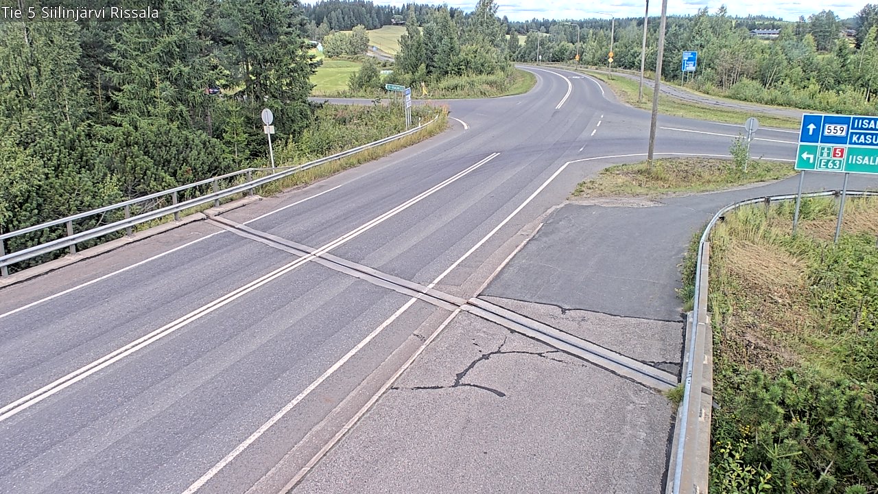 Weather Camera Image Road 5 Siilinjärvi, Rissala, Siilinjärvi, Pohjois-Savo