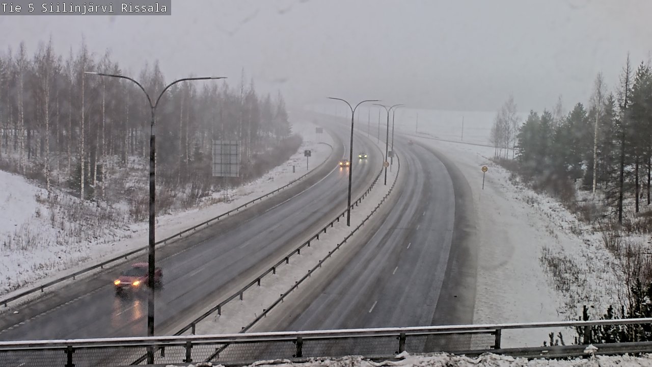 Weather Camera Image Road 5 Siilinjärvi, Rissala, Siilinjärvi, Pohjois-Savo