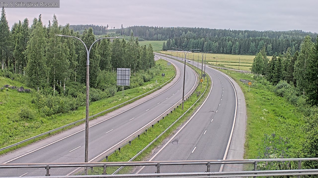 Weather Camera Image Road 5 Siilinjärvi, Rissala, Siilinjärvi, Pohjois-Savo