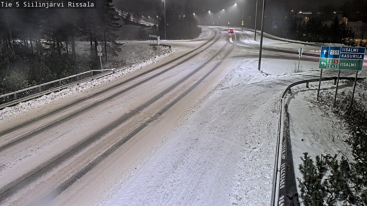 Weather Camera Image Road 5 Siilinjärvi, Rissala, Siilinjärvi, Pohjois-Savo