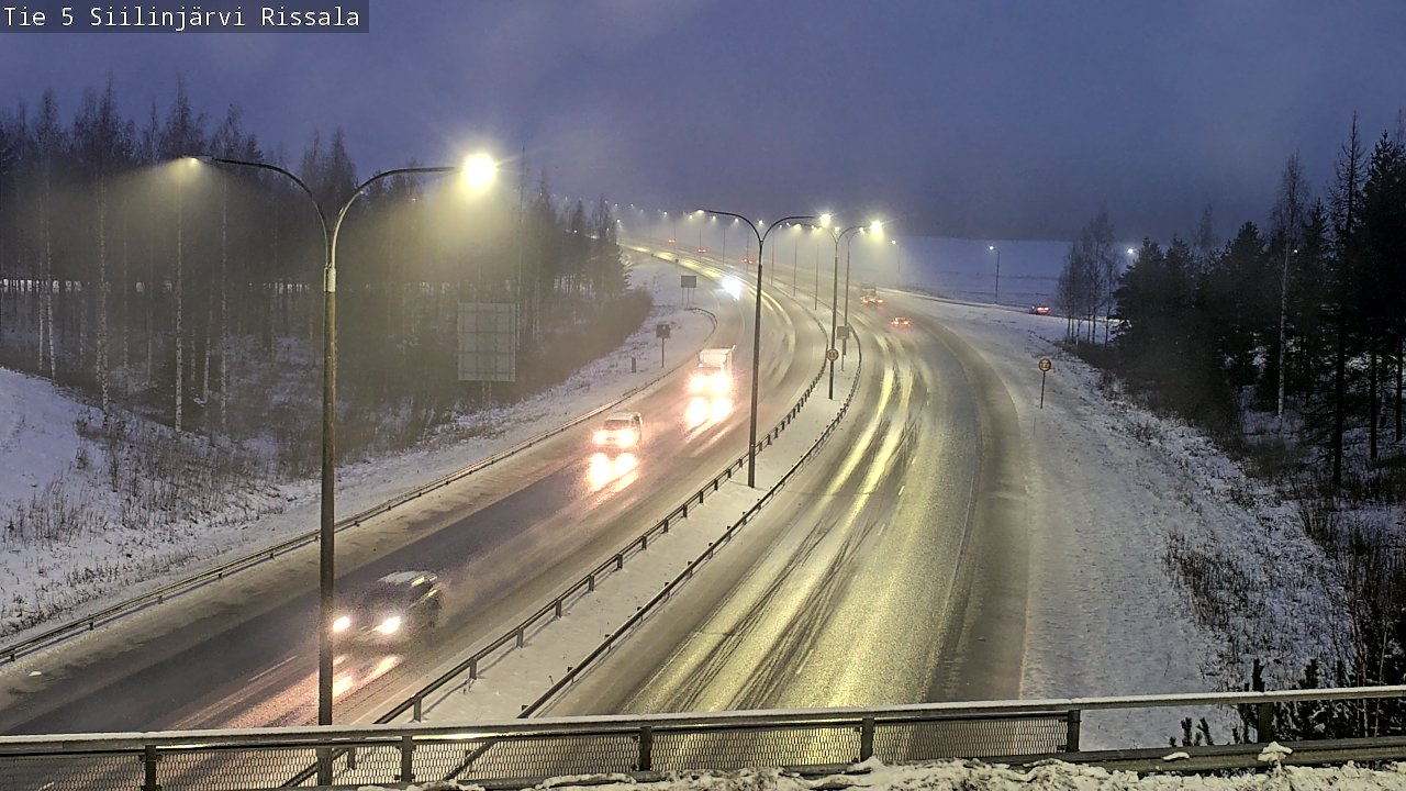 Weather Camera Image Road 5 Siilinjärvi, Rissala, Siilinjärvi, Pohjois-Savo