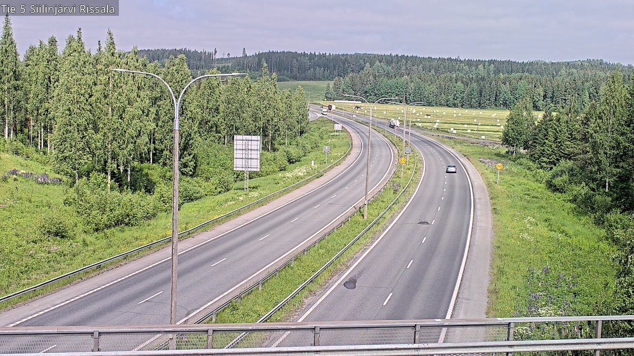 Weather Camera Image Road 5 Siilinjärvi, Rissala, Siilinjärvi, Pohjois-Savo