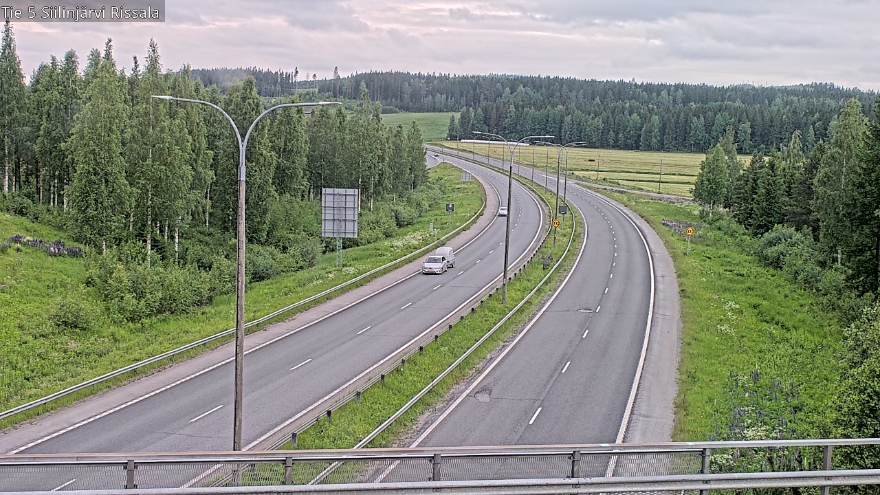 Weather Camera Image Road 5 Siilinjärvi, Rissala, Siilinjärvi, Pohjois-Savo