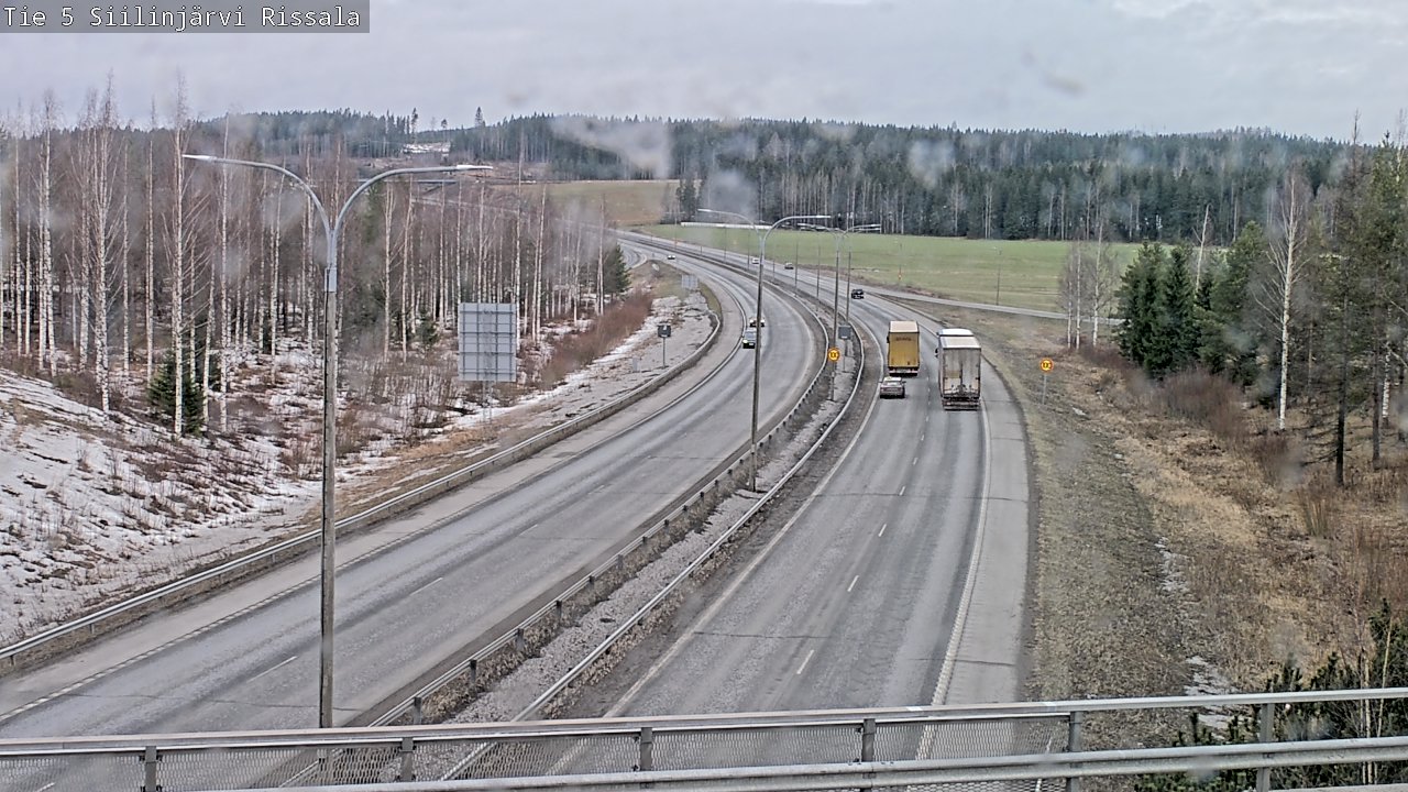 Weather Camera Image Road 5 Siilinjärvi, Rissala, Siilinjärvi, Pohjois-Savo