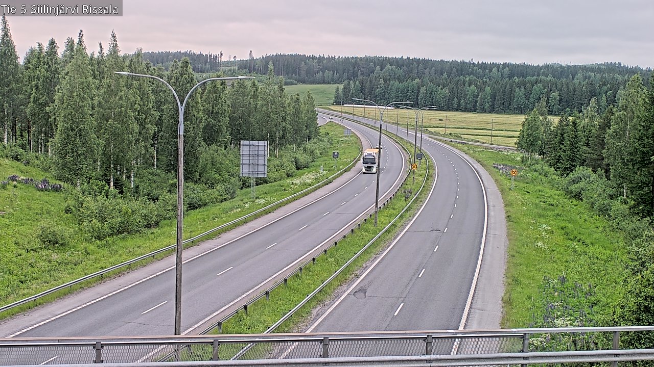 Weather Camera Image Road 5 Siilinjärvi, Rissala, Siilinjärvi, Pohjois-Savo