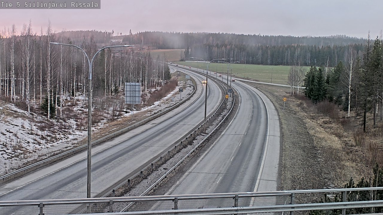 Weather Camera Image Road 5 Siilinjärvi, Rissala, Siilinjärvi, Pohjois-Savo