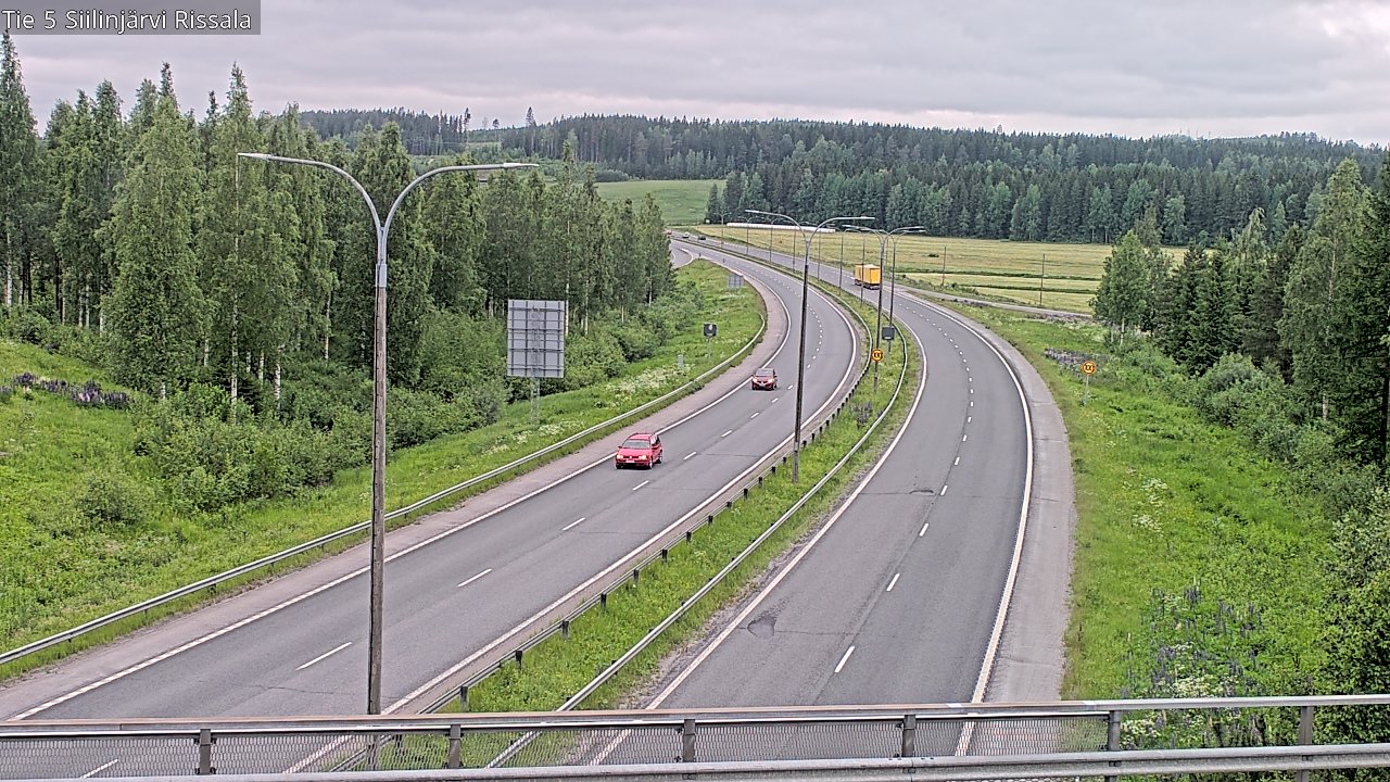 Weather Camera Image Road 5 Siilinjärvi, Rissala, Siilinjärvi, Pohjois-Savo
