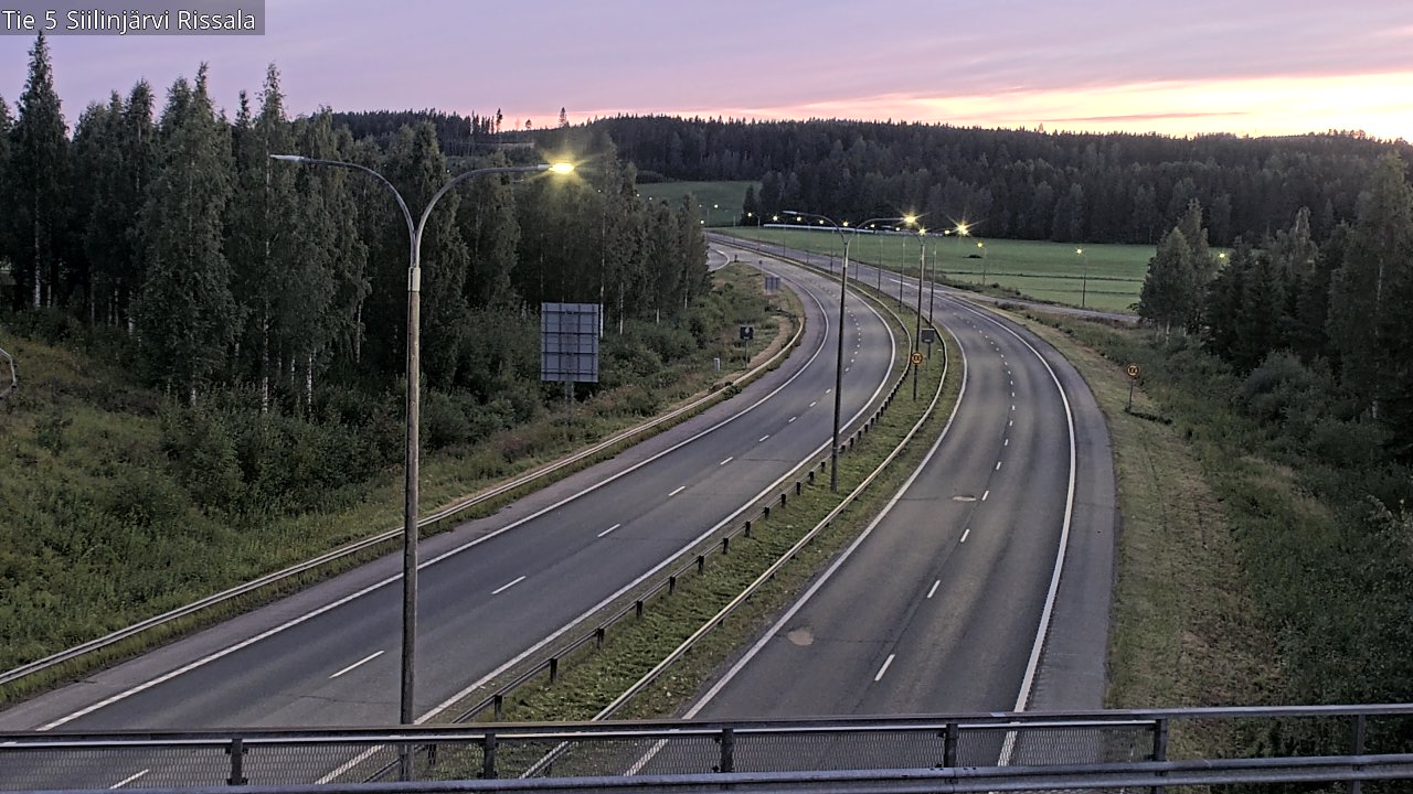 Weather Camera Image Road 5 Siilinjärvi, Rissala, Siilinjärvi, Pohjois-Savo