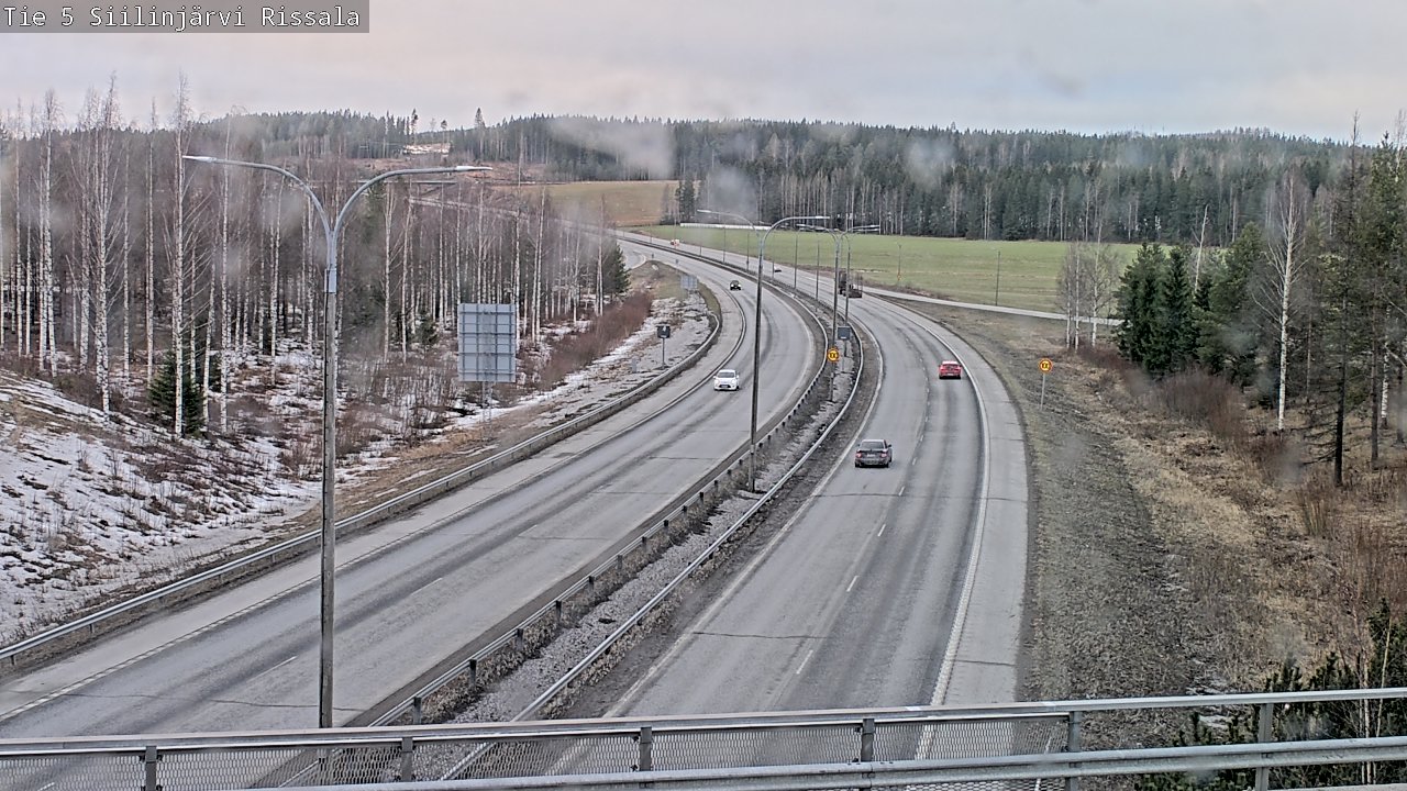 Weather Camera Image Road 5 Siilinjärvi, Rissala, Siilinjärvi, Pohjois-Savo