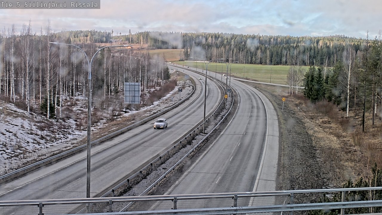 Weather Camera Image Road 5 Siilinjärvi, Rissala, Siilinjärvi, Pohjois-Savo
