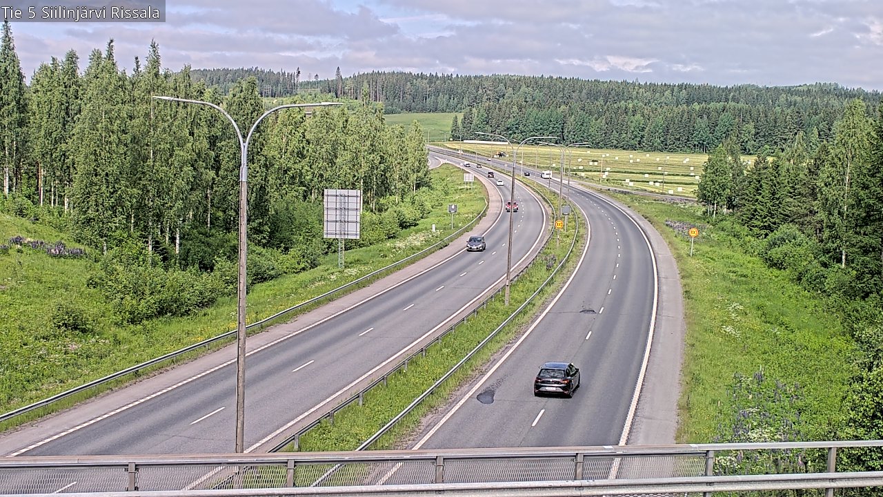 Weather Camera Image Road 5 Siilinjärvi, Rissala, Siilinjärvi, Pohjois-Savo