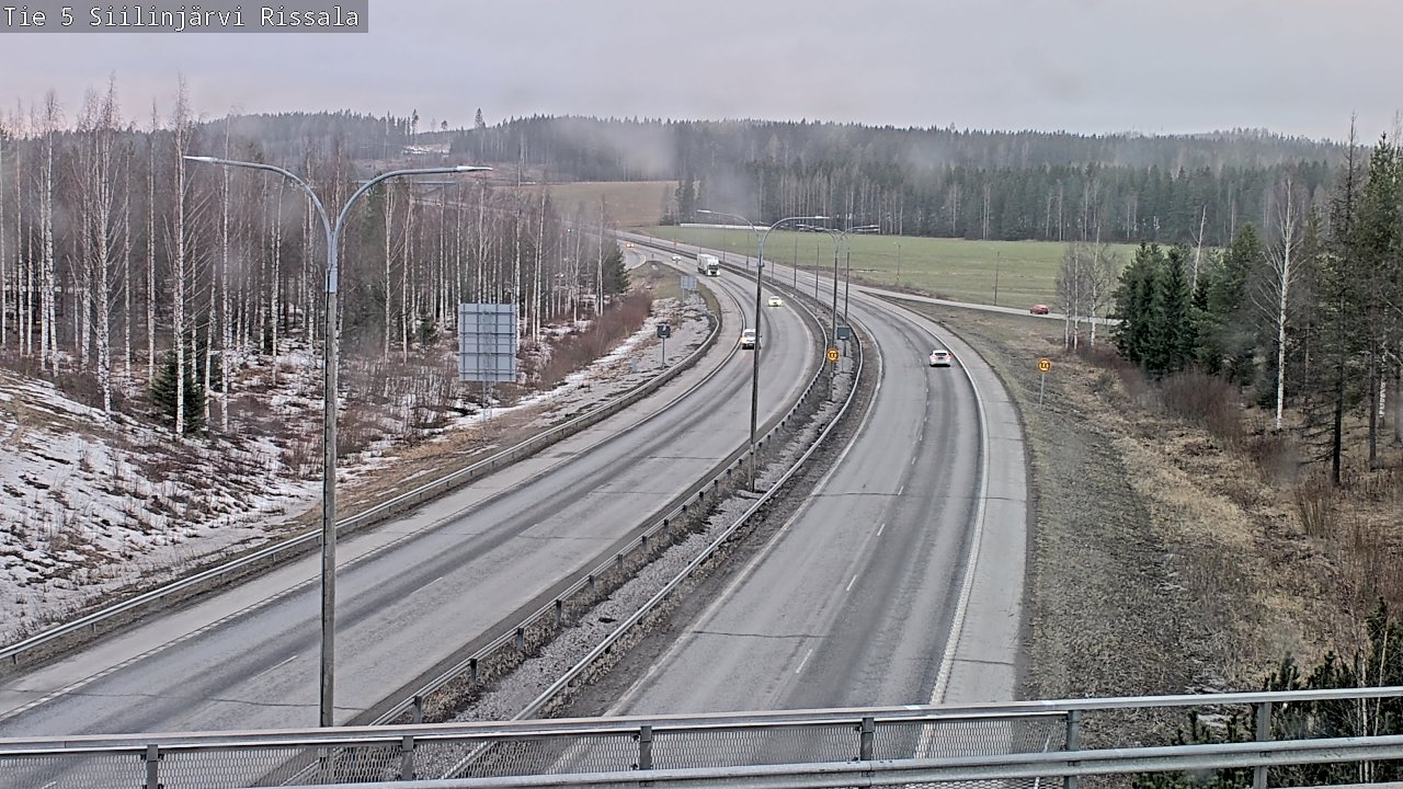 Weather Camera Image Road 5 Siilinjärvi, Rissala, Siilinjärvi, Pohjois-Savo