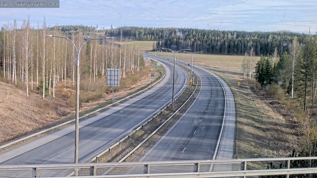 Weather Camera Image Road 5 Siilinjärvi, Rissala, Siilinjärvi, Pohjois-Savo