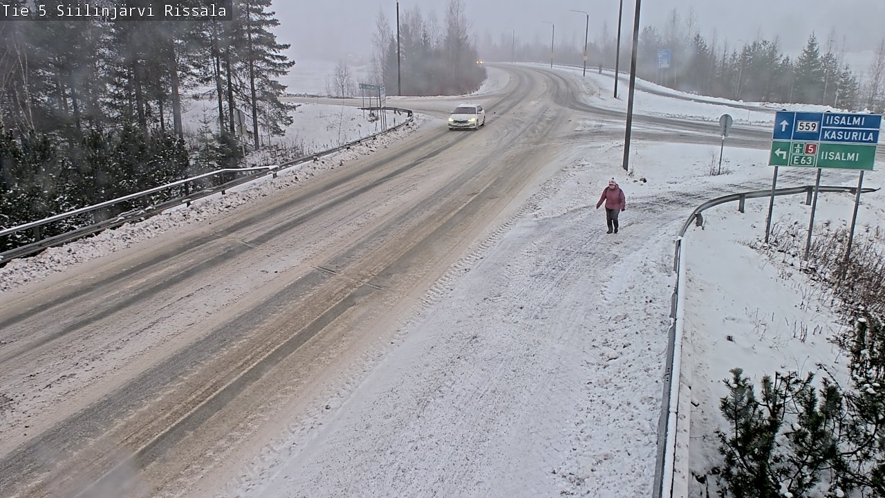 Weather Camera Image Road 5 Siilinjärvi, Rissala, Siilinjärvi, Pohjois-Savo