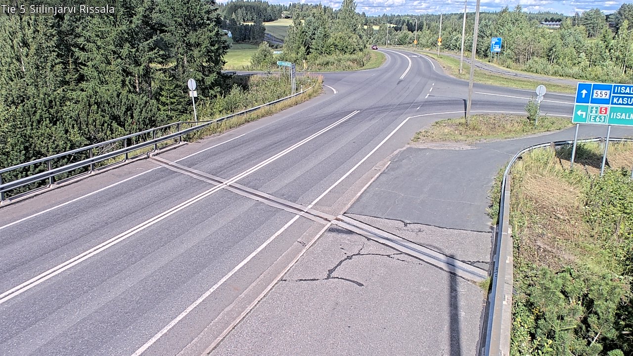 Weather Camera Image Road 5 Siilinjärvi, Rissala, Siilinjärvi, Pohjois-Savo