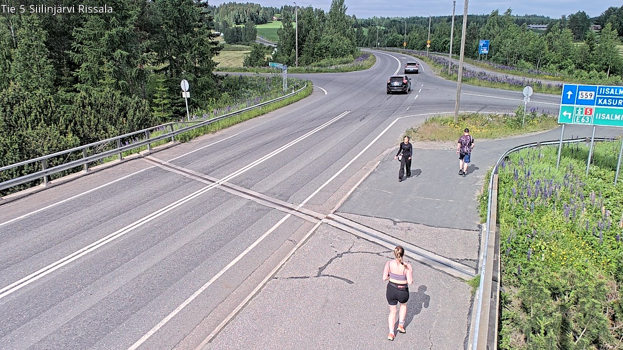 Weather Camera Image Road 5 Siilinjärvi, Rissala, Siilinjärvi, Pohjois-Savo