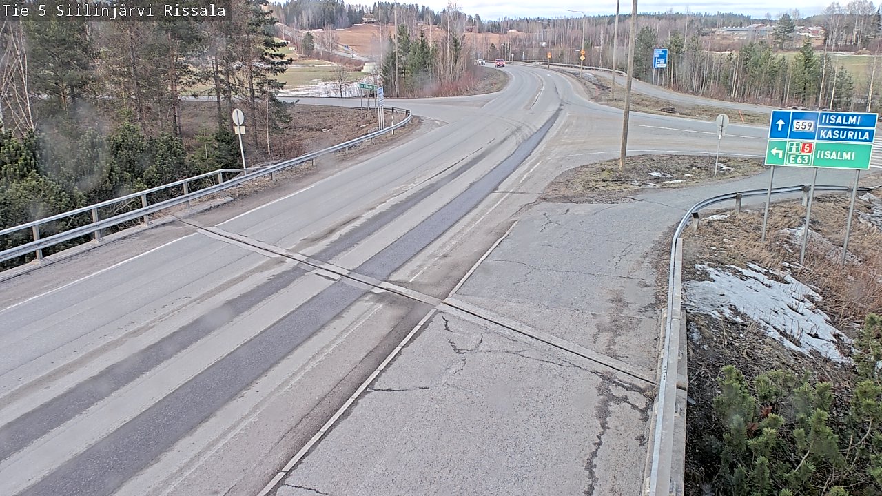 Weather Camera Image Road 5 Siilinjärvi, Rissala, Siilinjärvi, Pohjois-Savo