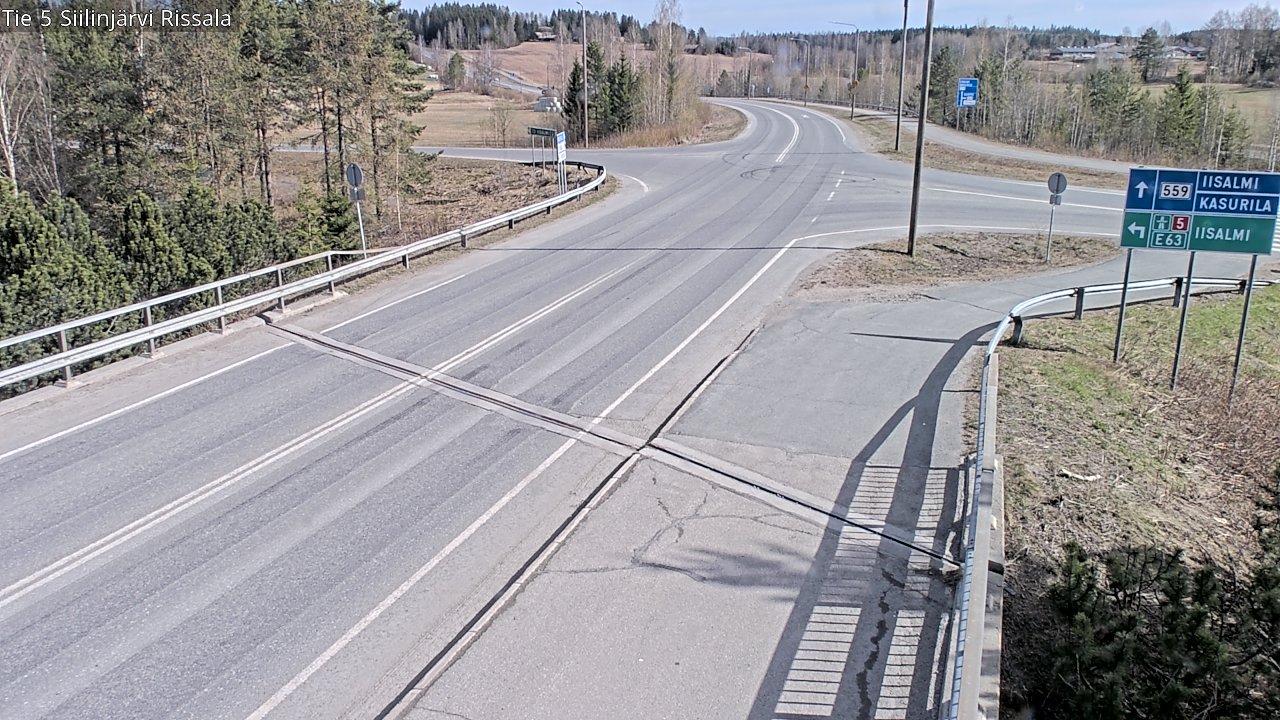 Weather Camera Image Väg 5 Siilinjärvi, Rissala, Siilinjärvi, Pohjois-Savo
