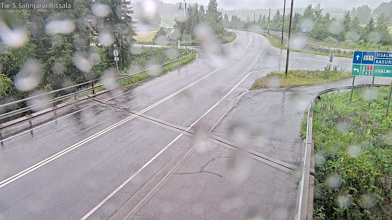 Weather Camera Image Road 5 Siilinjärvi, Rissala, Siilinjärvi, Pohjois-Savo