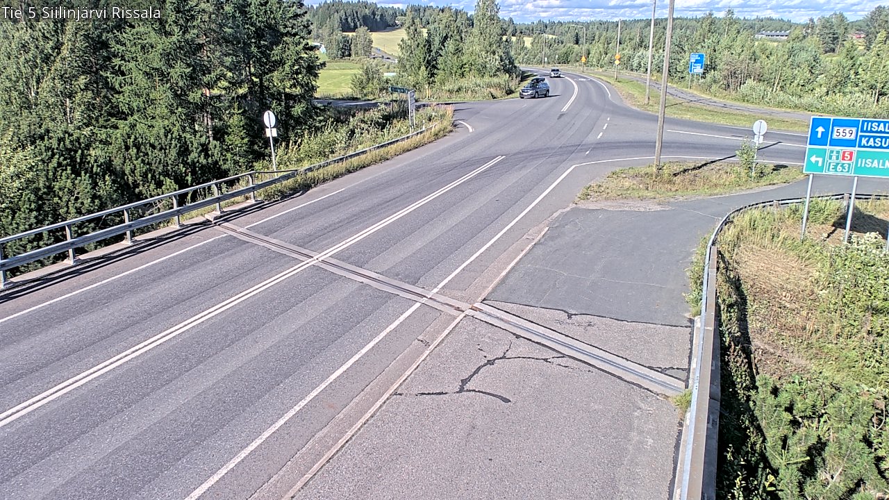 Weather Camera Image Road 5 Siilinjärvi, Rissala, Siilinjärvi, Pohjois-Savo