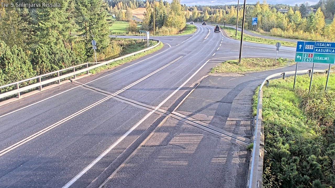 Weather Camera Image Road 5 Siilinjärvi, Rissala, Siilinjärvi, Pohjois-Savo