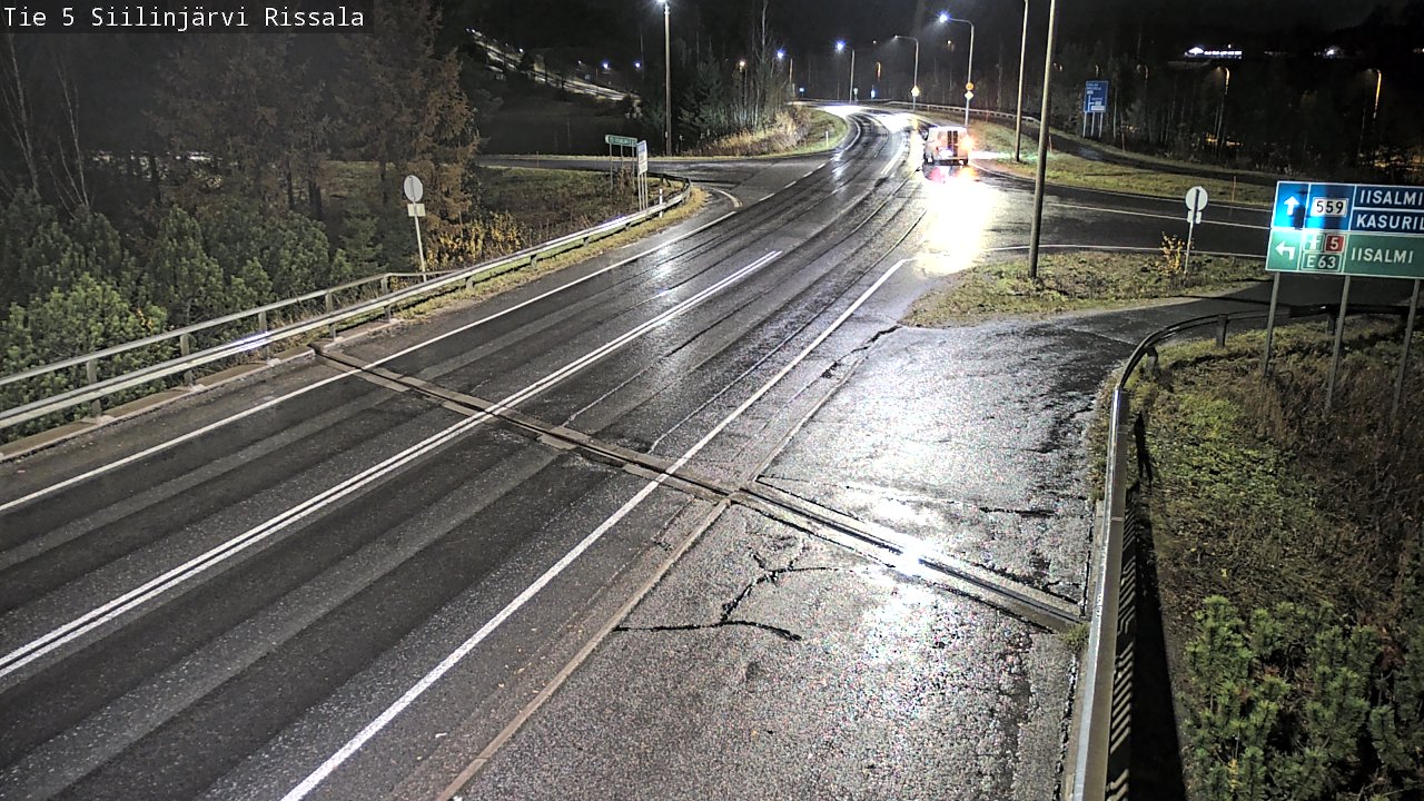 Weather Camera Image Road 5 Siilinjärvi, Rissala, Siilinjärvi, Pohjois-Savo