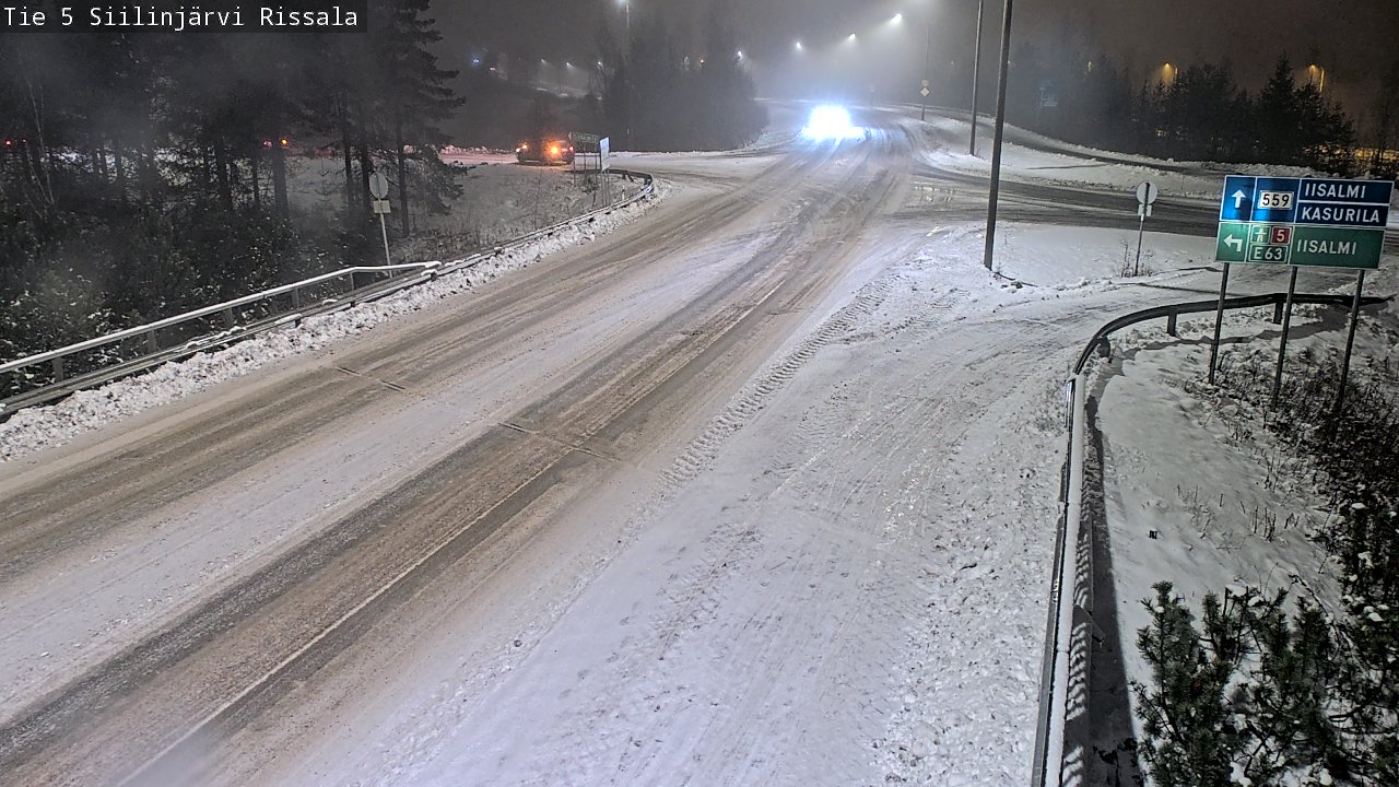 Weather Camera Image Road 5 Siilinjärvi, Rissala, Siilinjärvi, Pohjois-Savo
