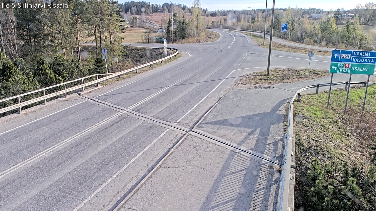 Weather Camera Image Road 5 Siilinjärvi, Rissala, Siilinjärvi, Pohjois-Savo
