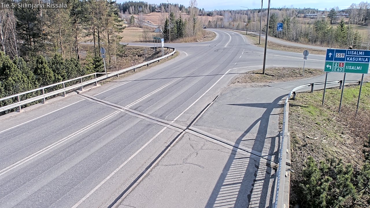 Weather Camera Image Väg 5 Siilinjärvi, Rissala, Siilinjärvi, Pohjois-Savo