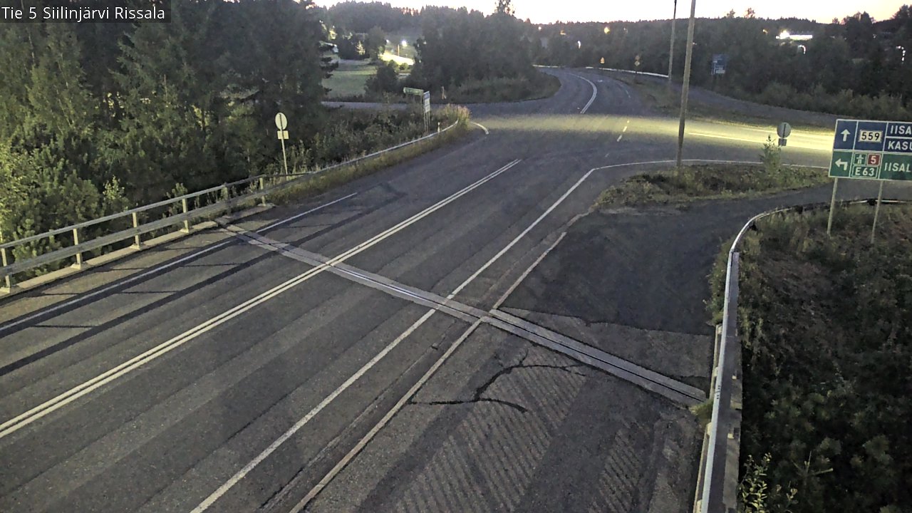 Weather Camera Image Road 5 Siilinjärvi, Rissala, Siilinjärvi, Pohjois-Savo