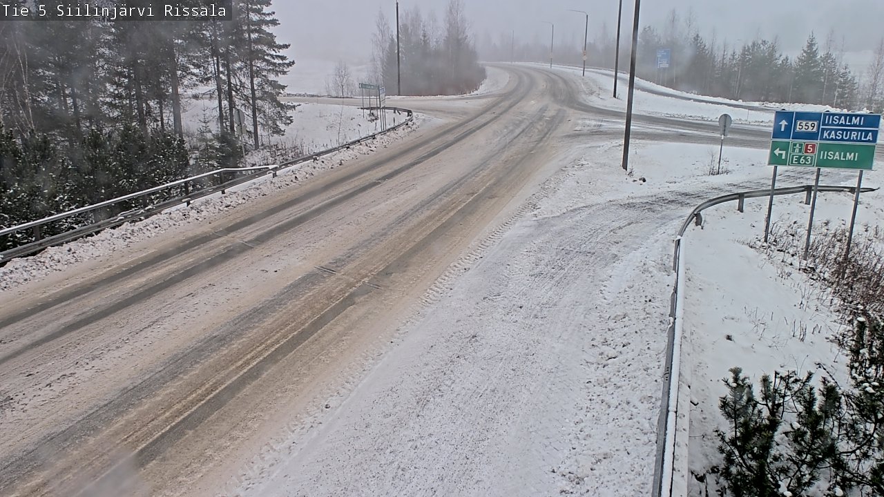 Weather Camera Image Road 5 Siilinjärvi, Rissala, Siilinjärvi, Pohjois-Savo