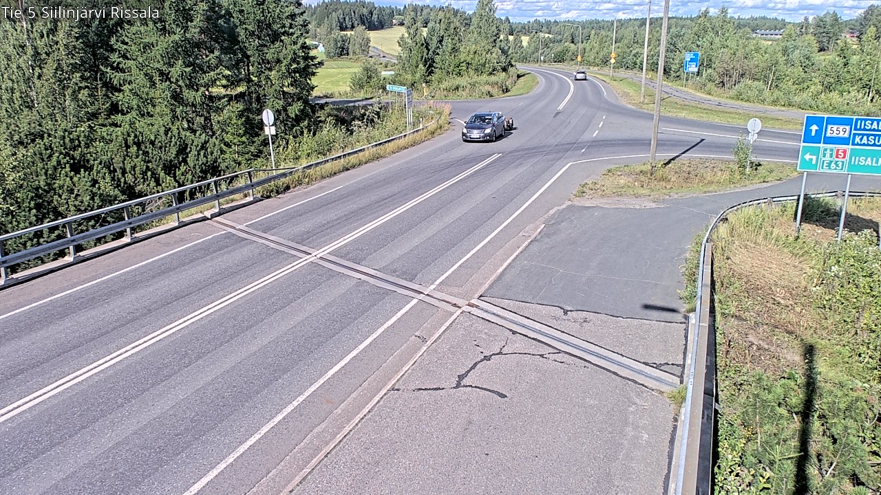 Weather Camera Image Road 5 Siilinjärvi, Rissala, Siilinjärvi, Pohjois-Savo