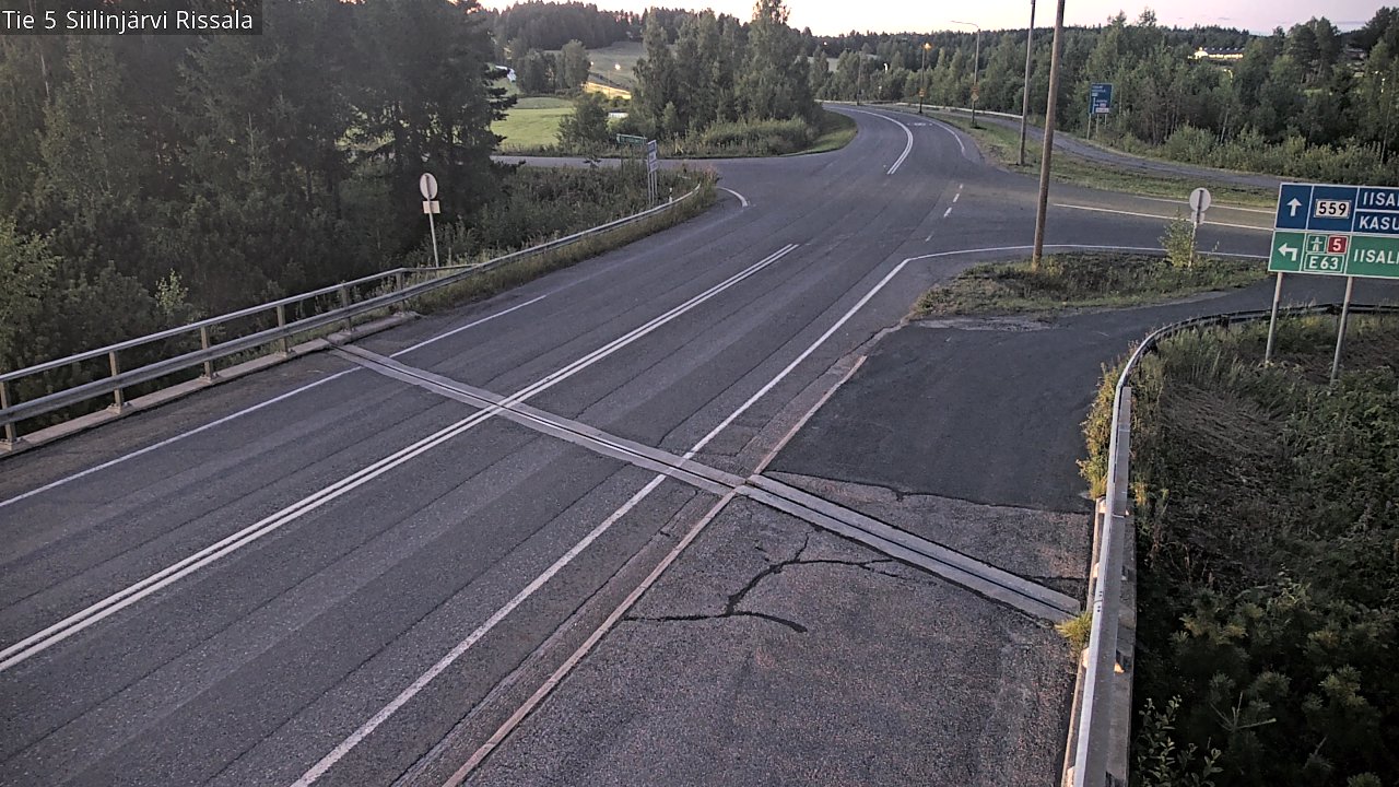 Weather Camera Image Road 5 Siilinjärvi, Rissala, Siilinjärvi, Pohjois-Savo