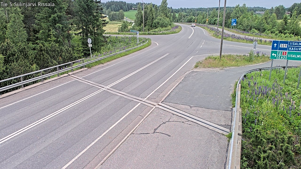 Weather Camera Image Road 5 Siilinjärvi, Rissala, Siilinjärvi, Pohjois-Savo