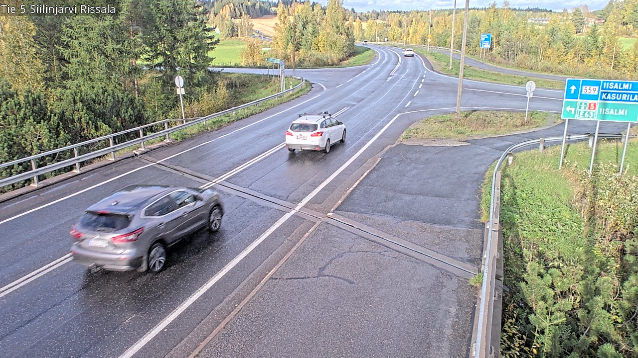 Weather Camera Image Road 5 Siilinjärvi, Rissala, Siilinjärvi, Pohjois-Savo
