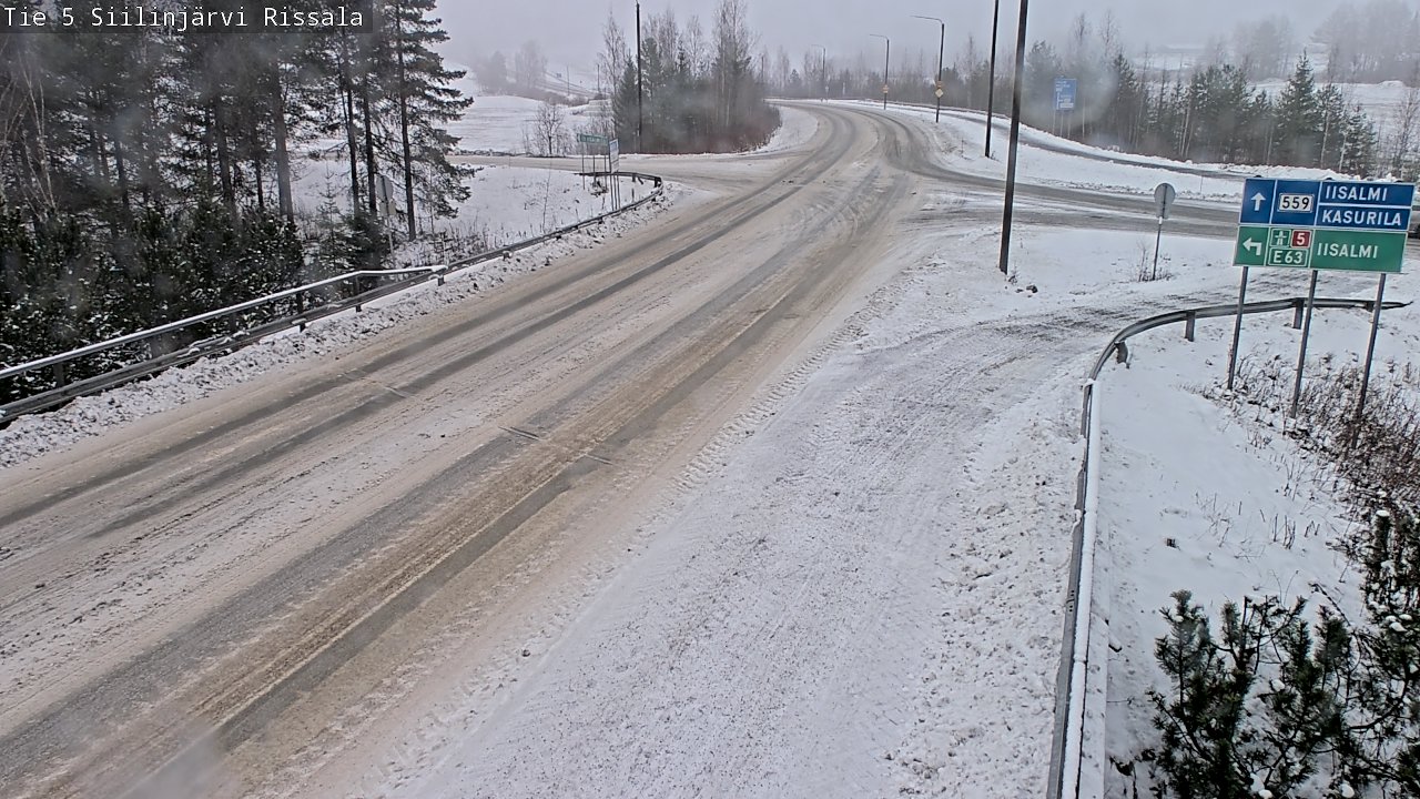 Weather Camera Image Road 5 Siilinjärvi, Rissala, Siilinjärvi, Pohjois-Savo