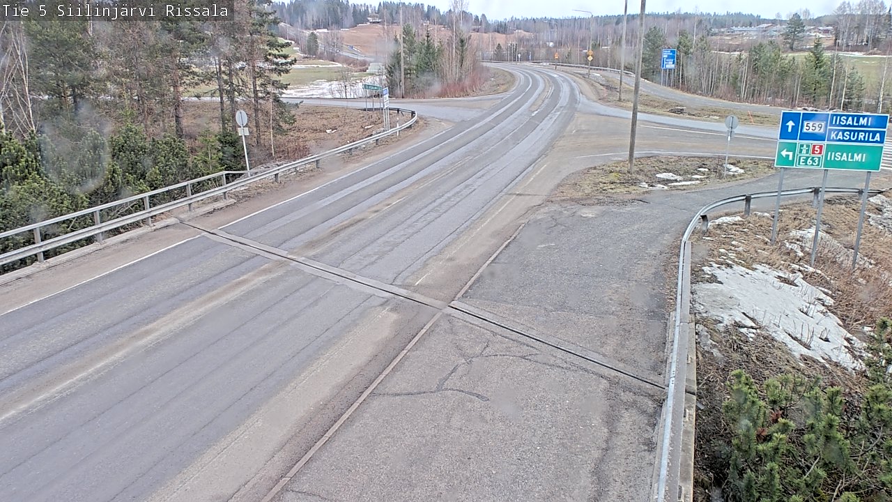 Weather Camera Image Road 5 Siilinjärvi, Rissala, Siilinjärvi, Pohjois-Savo