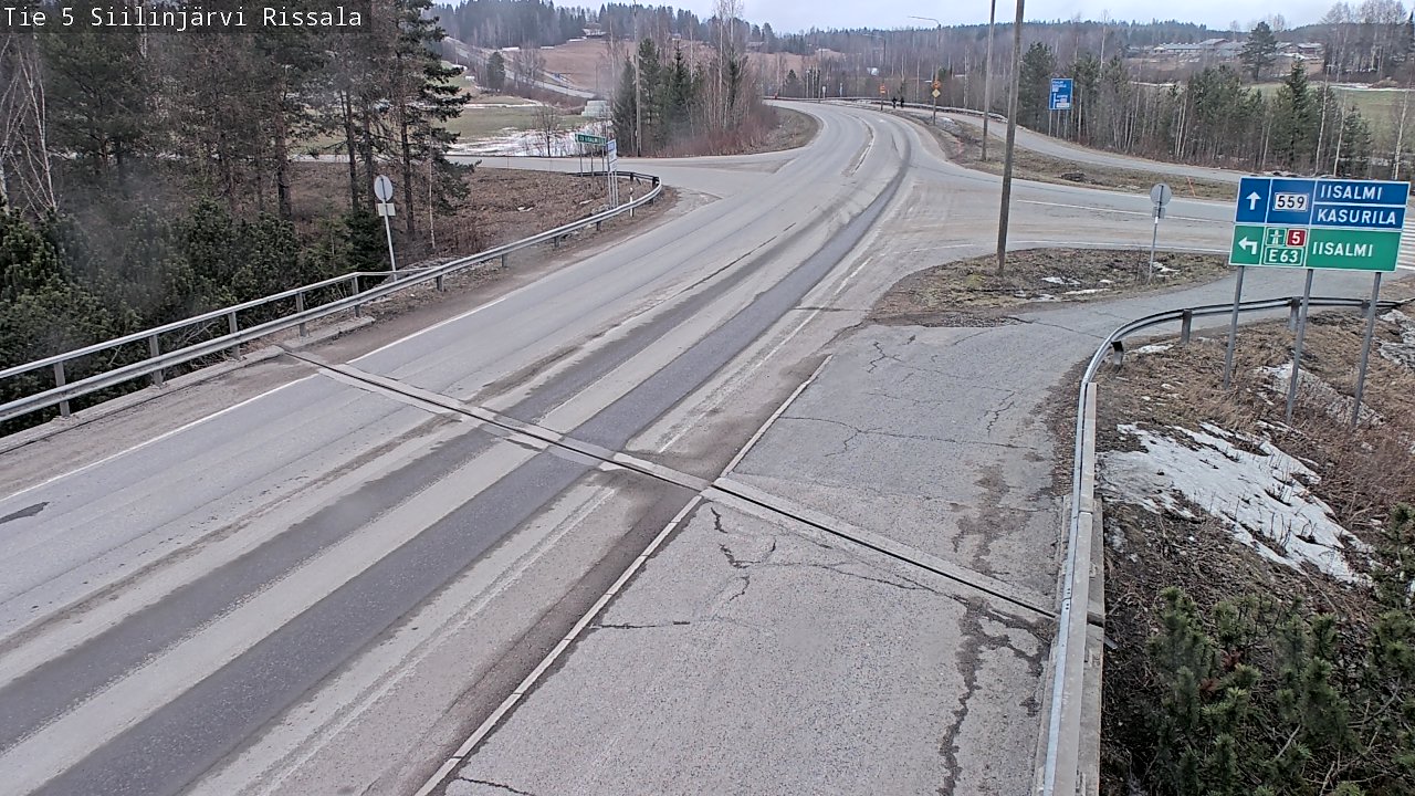 Weather Camera Image Väg 5 Siilinjärvi, Rissala, Siilinjärvi, Pohjois-Savo