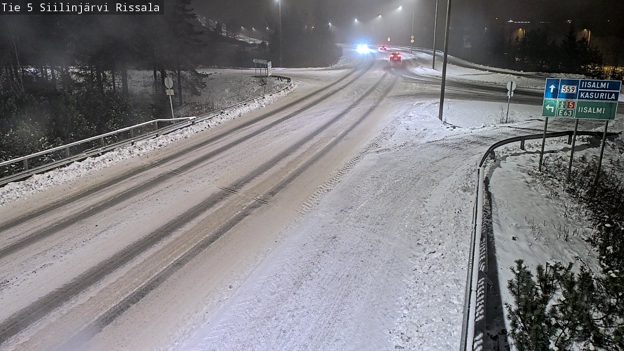Weather Camera Image Road 5 Siilinjärvi, Rissala, Siilinjärvi, Pohjois-Savo