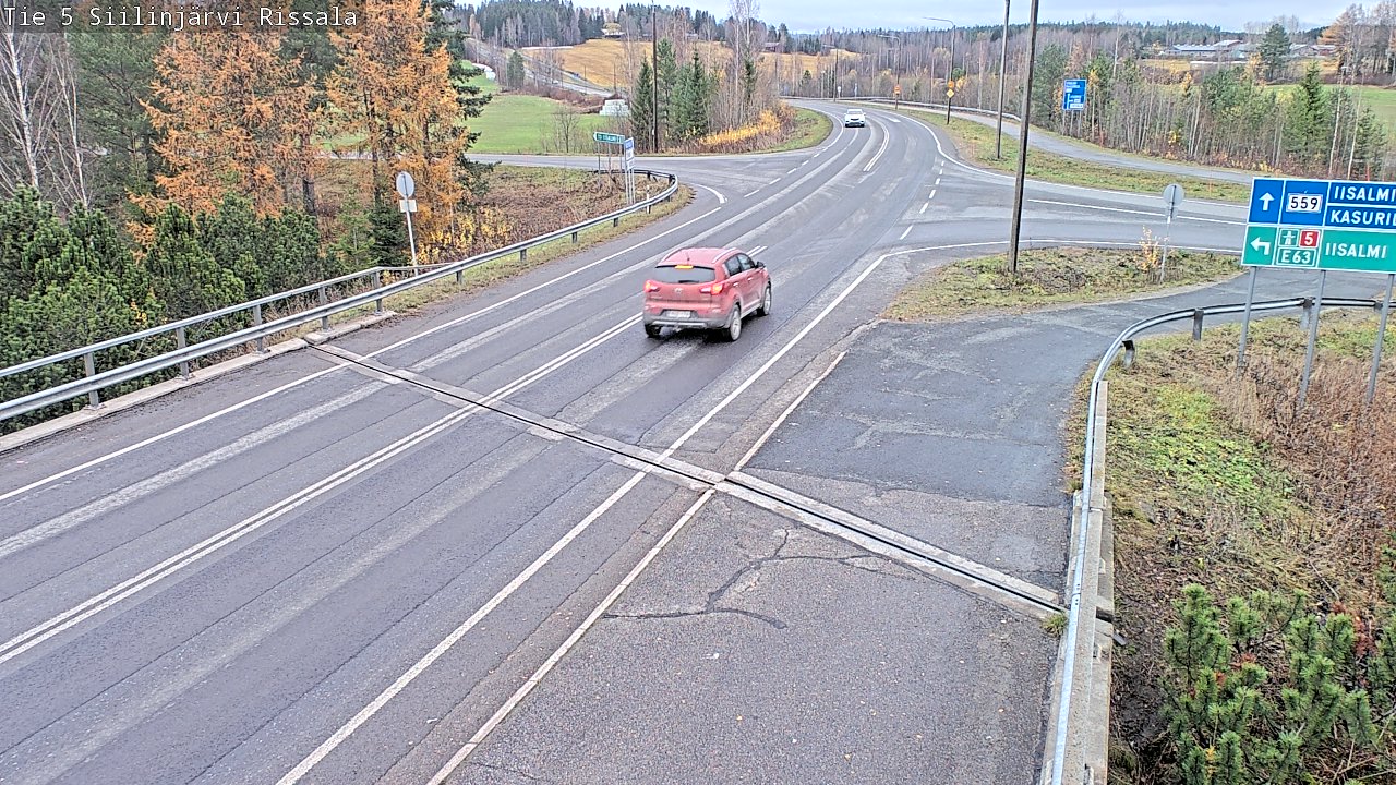 Weather Camera Image Väg 5 Siilinjärvi, Rissala, Siilinjärvi, Pohjois-Savo
