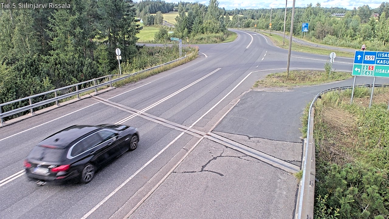 Weather Camera Image Road 5 Siilinjärvi, Rissala, Siilinjärvi, Pohjois-Savo
