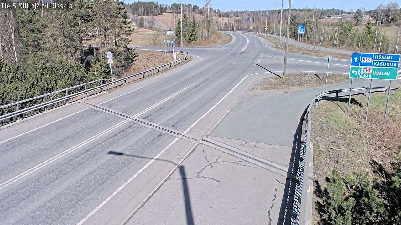 Weather Camera Image Väg 5 Siilinjärvi, Rissala, Siilinjärvi, Pohjois-Savo