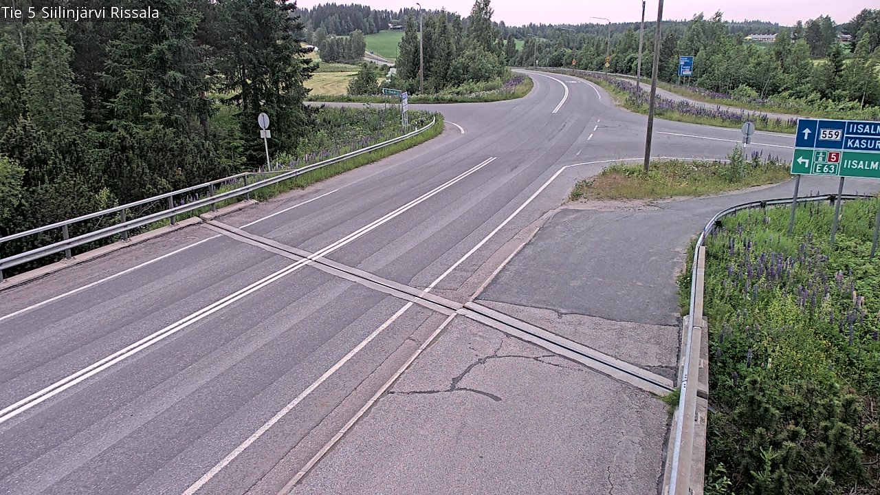 Weather Camera Image Road 5 Siilinjärvi, Rissala, Siilinjärvi, Pohjois-Savo